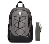 Invicta Zaino Ufficio Invict-Act Plus Plain, Grigio, Doppio Scomparto Con Tasca