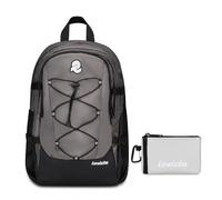 Invicta Zaino Ufficio Invict-Act Plus Plain, Grigio, Doppio Scomparto Con Tasca