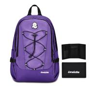Invicta Zaino Ufficio Invict-Act Smart Plain, Viola, Doppio Scomparto Con Tasca