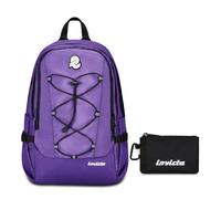 Invicta Zaino Ufficio Invict-Act Smart Plain, Viola, Doppio Scomparto Con Tasca