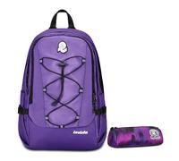 Invicta Zaino Ufficio Invict-Act Smart Plain, Viola, Doppio Scomparto Con Tasca PC, Tasca Borraccia, Tasca Con Organizer, Cinghia Vita, Nastri Torace e Regolazione Volume, Zaino La