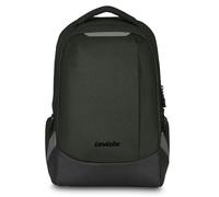 Invicta Zaino Ufficio MATE S, Verde, Monoscomparto con Fondo Rinforzato, Tasca Porta PC con Accesso Indipendente, Nastro per Alloggiamento Asta Trolley, per Ufficio e Viaggio