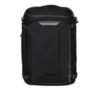 Invicta Zaino Viaggio CAMPUS M, Zaino monoscomparto con fondo rinforzato, Nero, Tasca Porta Pc e Porta Borracia, Con manglia per trasporto laterale, Viaggio da cabina