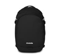 Invicta Zaino Viaggio Campus S, Nero, Monoscomparto Con Tasca PC 15,6", Tasca Borraccia e Fondo Rinforzato, Bagaglio a Mano da 23,5 L, Zaino Lavoro e Viaggio, Per Uomo e Donna