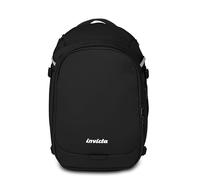 Invicta Zaino Viaggio Campus S, Nero, Monoscomparto Con Tasca PC 15,6", Tasca Borraccia e Fondo Rinforzato, Bagaglio a Mano da 23,5 L, Zaino Lavoro e Viaggio, Per Uomo e Donna