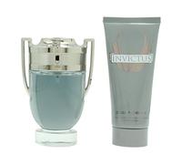 Invictus edt 100 ml + Bagnoschiuma 100 ml di Paco Rabanne, Uomo - Cofanetto