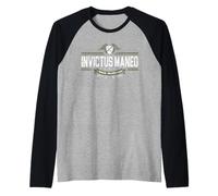 Invictus Maneo - significato in Latino I Remain Unvanquished Maglia con Maniche Raglan