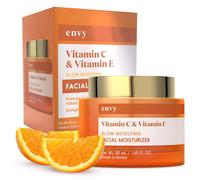 Invidia Vitamina C e Crema idratante per la vitamina E Face - Idratante riduce le cicatrici dell'acne e le linee sottili - Dermatologo anti -invecchi