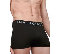 INVINCIBL3 Boxer Uomo Neri, Confezione da 6, Leggeri e Traspiranti, Senza Etichette Che Graffiano, Morbidi ed Elasticizzati, Comfort Effetto Seconda Pelle, Taglie L-3XL