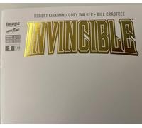 Invincible #1 Variant Exclusive Gold Foil Logo White Cover Limited Edition LTD