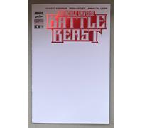 Invincible Battle Beast #1 Italian Red Blank 1:1000 Bermejo Ottley/Leoni Scegli