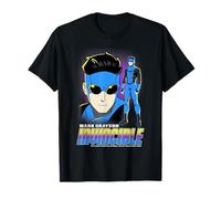 Invincible Mark Grayson Blue Suit Showcase Distressed Maglietta
