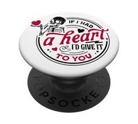 Invio di un messaggio romantico a un cuore PopSockets PopGrip Adesivo