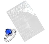 Invisibile Anello Regolatore Misura - 19 Pezzi Chiaro Snug Anello Resizers, Confortevole Protezione Trasparente Per Anelli sciolti, Anelli Regolabili Resizer Per Montato Gioielli | Réd