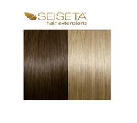 Invisibile Clip in Hair Extension SEISETA capelli veri Fascia con 2 clip Remy