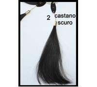 Invisibile Clip in Hair Extension SEISETA capelli veri Fascia con 2 clip Remy