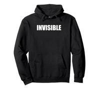 Invisibile Felpa con Cappuccio, Unisex per Adulti, Nero, L