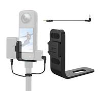 Invisibile Microfono Supporto a scarpa fredda per Insta360 X5,Staffa di espansione esterna del microfono Supporto di montaggio dell'adattatore audio ricevitore microfono per DJI Mic 2