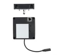 Invisibile per serratura dell'armadio RFID, sensore elettronico senza chiave per cassetti con wireless, per una facile installazione senza fori per casa e ufficio, ABS nero, 76 x 76 mm