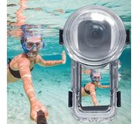 Invisible Dive Housing Case for Insta360 X5, 60 m Depth Waterproof Case con foglio anti-appannamento, 360°, per immersioni subacquee