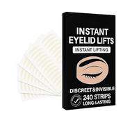 Invisible Eyelid Lift Tape - Set di 240 strisce impermeabili naturali, doppio lid | Glue Eye Shape Enhancer Girls Women Sleep Use Beach Look Night Out Travel Kit Routine