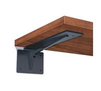 Invisible Floating TV Cabinet Support Bracket Wall-mounted Storage Rack Book Desk Fixed Partition Triangle Frame Adatto per garage e bagni(Black-widened reinforcement 10-inch 25CM [price per piece]])