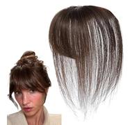 Invisible Hair Topper with Bangs, Natural Adjustable Wig Hairpiece, Breathable Clip-In Cover for Daily Styling, Cosplay, Hair Loss, Balding, Women's Fashion, 1 pezzo