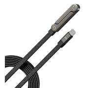 Invisible Holder Charger Cable - 2 in 1 Cellphone Accessory, Super Fast Charging Cable with Durable Design, Convenient Organizer for Home Office Travel Hotel Use, Perfect for Adults Tech Enthusi