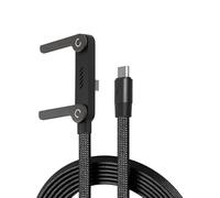 Invisible Holder Charger Cable with Stand, 240w Super Fast Charging 2-in-1 Fast Charging Cord & Phone Stand,Type C/USB C and Folding Phone Holder 5ft for Smartphones, Tablets (1PCS)