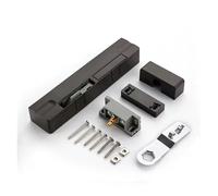 Invisible Hydraulic Door Close for Wood Doors, Silent -Pinch Damping Buffer for Outward Opening, Hidden Home Closing System (White-left opening)