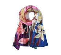 Invisible World Foulard Seta da Donna 100% Lunga Dipinta a Mano per Collo, Testa o Capelli - Calle Colorate
