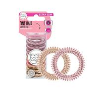 Invisibobble 8 elastici per capelli sottili a spirale per capelli sottili (rosa e bronzo)