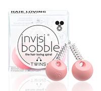 Invisibobble Accessorio per capelli a spirale Rosa dal sapore Retro Twins I Gioielli che tengono comode e rinforzate le trecce dei tuoi capelli
