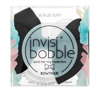 invisibobble Elastico per capelli Bowtique a spirale con fiocco True Black