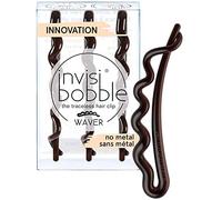 Invisibobble Clip capelli marroni Waver+ Pretty Dark x3 Mollete per capelli I forcine per donne e ragazze I grande comfort con forte tenuta I alta tecnologia