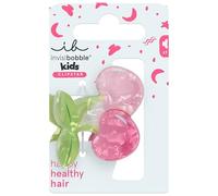invisibobble Clip Star Kids Cherrylicious Fragola - Fermaglio per capelli per bambine e ragazze, colore rosso ciliegia, per asilo, scuola, regalo