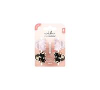 invisibobble CLIPSTAR - 4 fermagli per capelli piccoli, motivo leopardato, rosa e marrone, per ragazze, antiscivolo, progettati nel cuore di Monaco di Baviera
