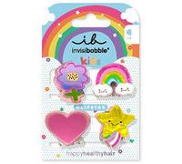 Invisibobble Clipstar Happy World 4 pezzi - Fermaglio per capelli