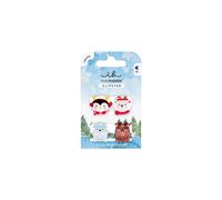 Invisibobble Clipstar Kids Cozy Snowy Friends 4 Pezzi - Fermaglio per capelli