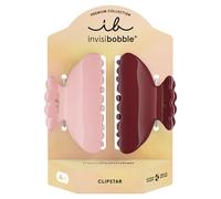 Invisibobble Clipstar Premium - Fermaglio per capelli da donna, color crema e frutti di bosco, madreperla pastello, delicato sui capelli, senza impronte, per capelli spessi e fini (M, 2 pezzi)