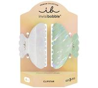 Invisibobble Clipstar Premium - Fermaglio per capelli da donna, colore verde matcha, chic, moderno, morbido, delicato sui capelli, senza impronte, per capelli spessi e fini (M, set da 2 pezzi)