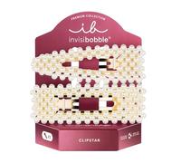 Invisibobble Clipstar Premium Just Pearlfect - Fermaglio per capelli da donna con perle, elegante, delicato sui capelli, senza impronte, per capelli spessi e fini (M, 2 pezzi)