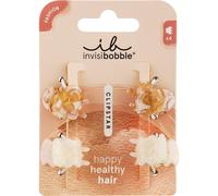 invisibobble Clipstar XS Petit Rainbow (4 pezzi) - Set di fermagli per bambini e adulti - Design a cuore in tonalità beige delicate - Clip per capelli per ragazze, ragazzi e chi ama gli stili giocosi
