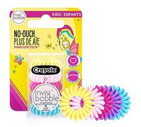 invisibobble Crayola Edition - Confezione da 5 elastici per capelli a spirale per bambini, con presa forte, accessori per capelli per ragazze e bambine