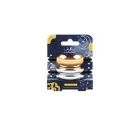Invisibobble Eclipse - Elastici per capelli neri eleganti, con polsini metallici oro e argento, accessori capelli donna, 2 pezzi