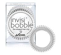 Invisibobble elastici capelli argentato Slim fasce elastiche x3I Elastici per capelli a spirale per donne e uomini I Non lasciano i segni I Forte tenuta