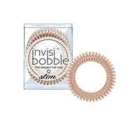 Invisibobble elastici per capelli Bronze Me Pretty Slim x3 - Elastici per capelli a spirale per donne e uomini - Non lasciano i segni - Forte tenuta