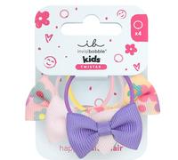 invisibobble elastico capelli Beauties Kids Bow Wow (4 pezzi) - elastici capelli bambini con fiocco - hair ties per piccole trecce e ciocche - tenuta delicata per capelli dei bambini