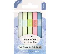 invisibobble elastico capelli Hairtie Glow in the Dark (5 pezzi) - elastico a spirale donna - hair ties con effetto glow per coda, chignon e styling