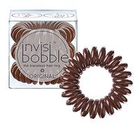 Invisibobble elastico per capelli marrone Original Pretzel Brown x3 - elastici per capelli donna e uomo - elastici per capelli senza pieghe ma forte